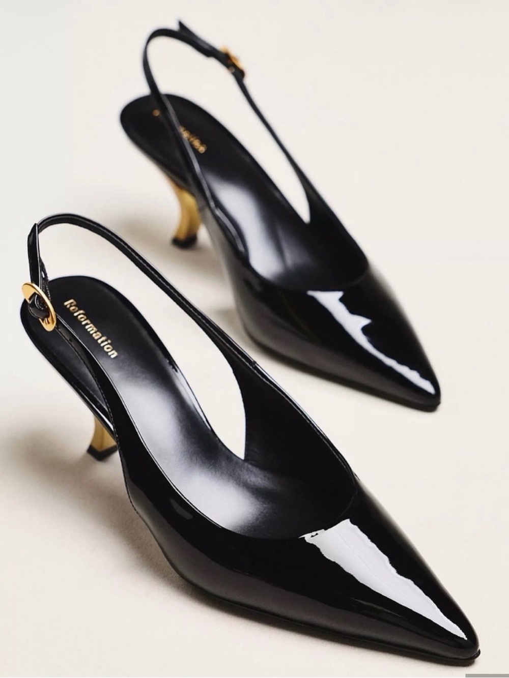 NWT Reformation Cassie Stiletto Sling Back Heels